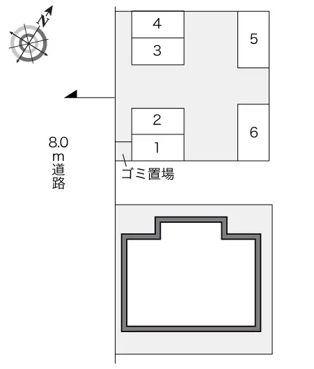 ★手数料０円★函館市亀田港町　月極駐車場（LP）